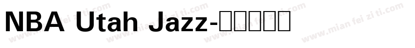 NBA Utah Jazz字体转换